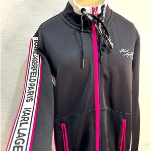Karl Lagerfeld zip up jacket size medium Y2K